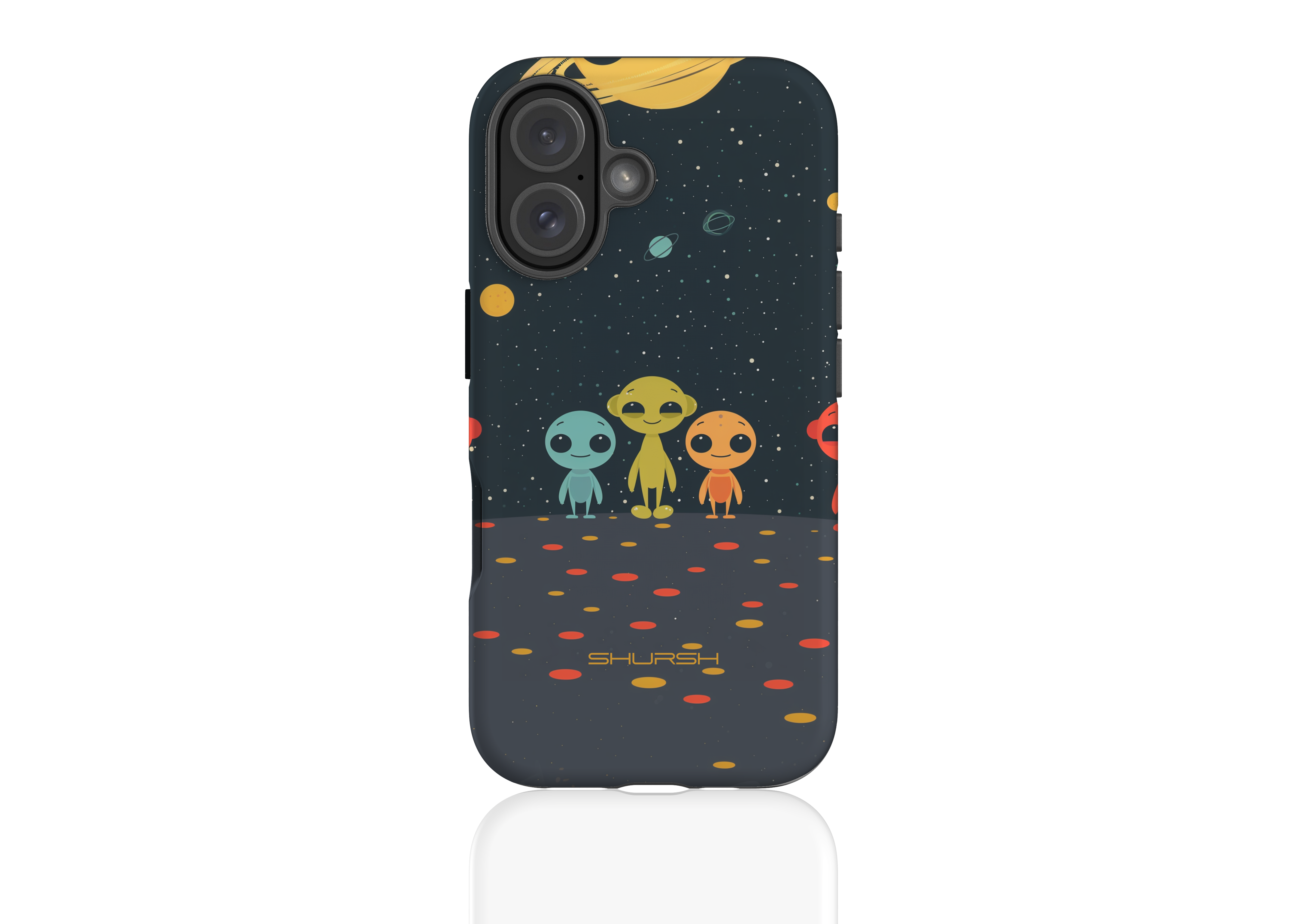 Alien Friends iPhone Case