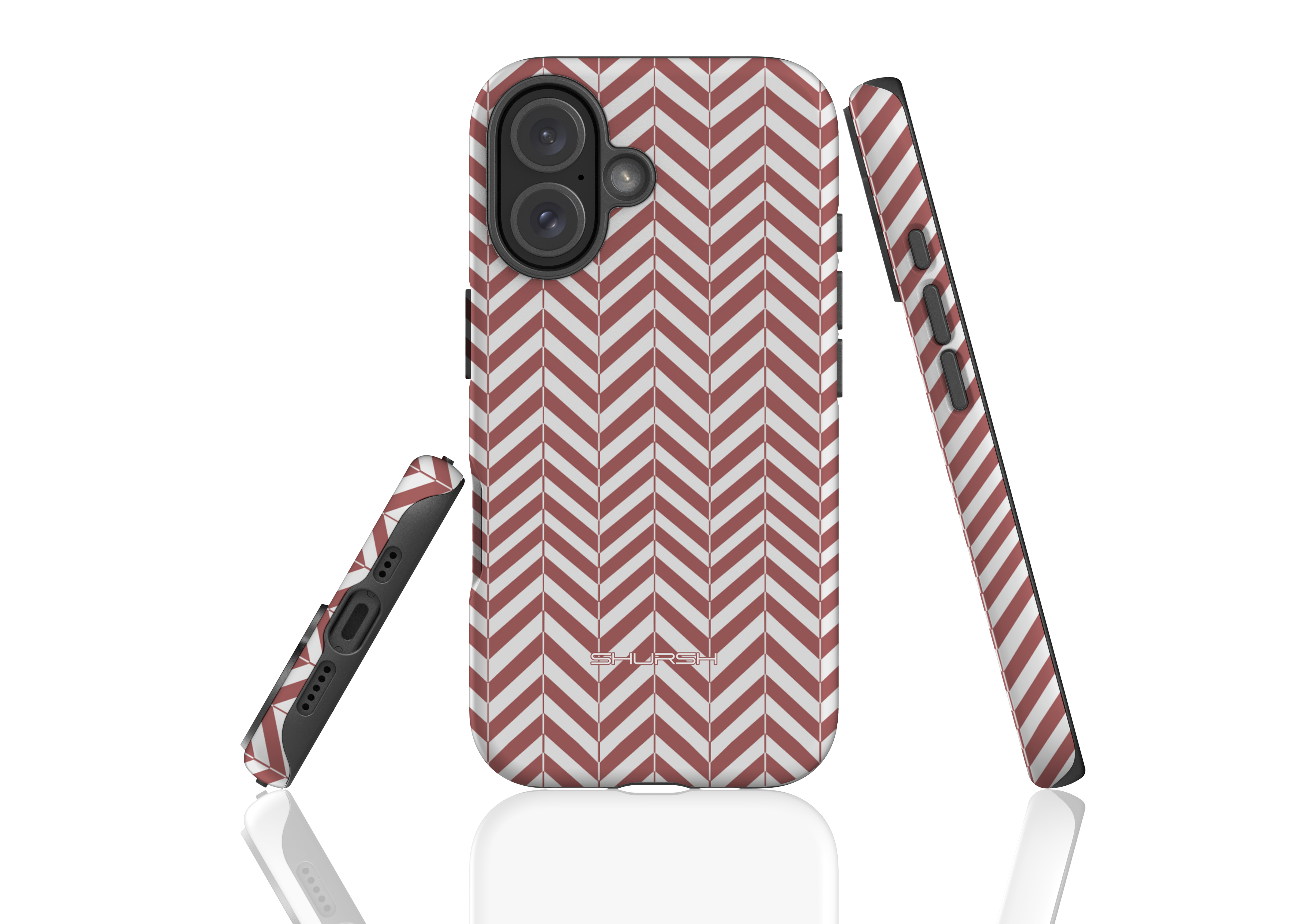 Maroon Peaks iPhone Case