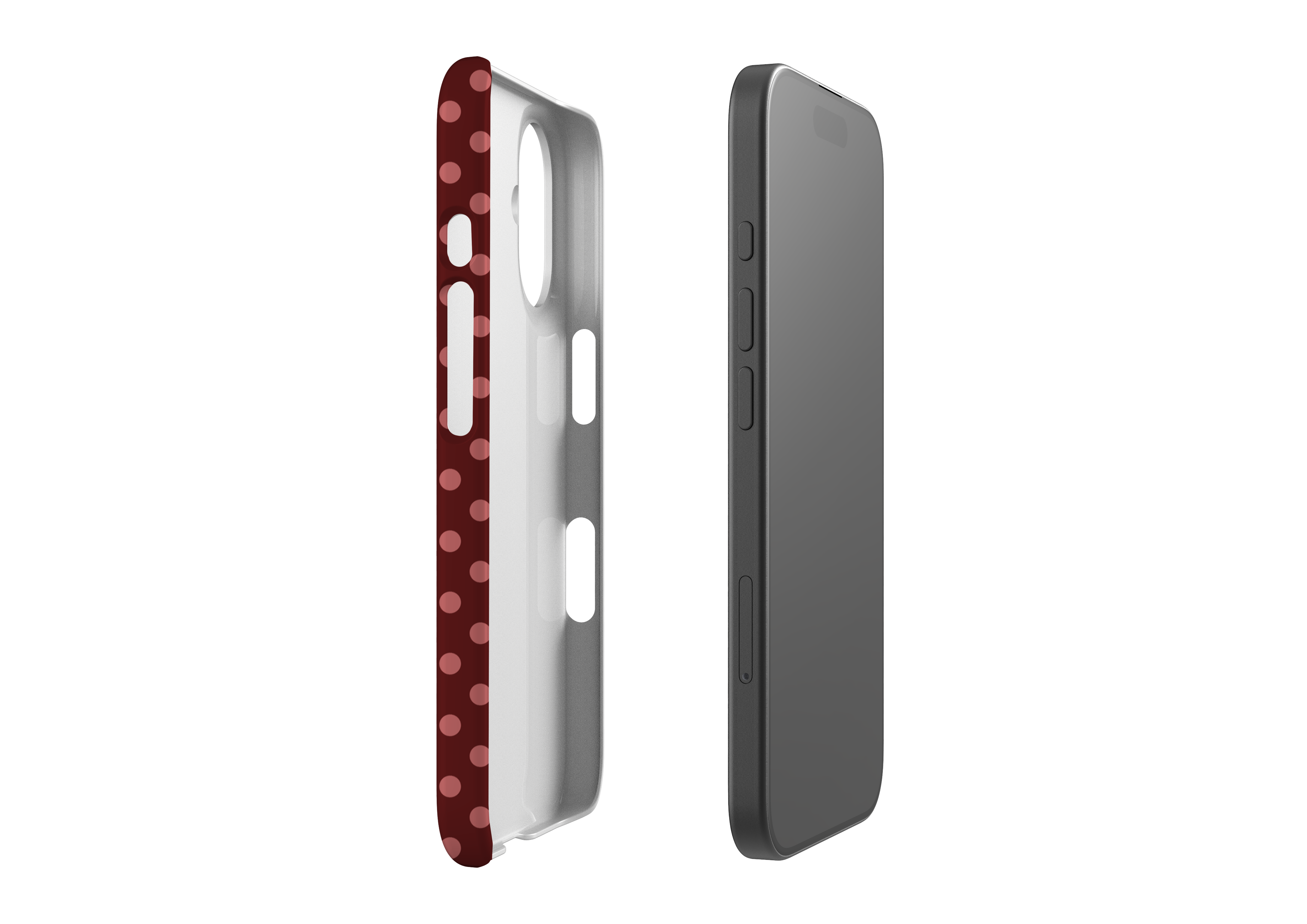 iPhone case, exploded view - Silhouette case.