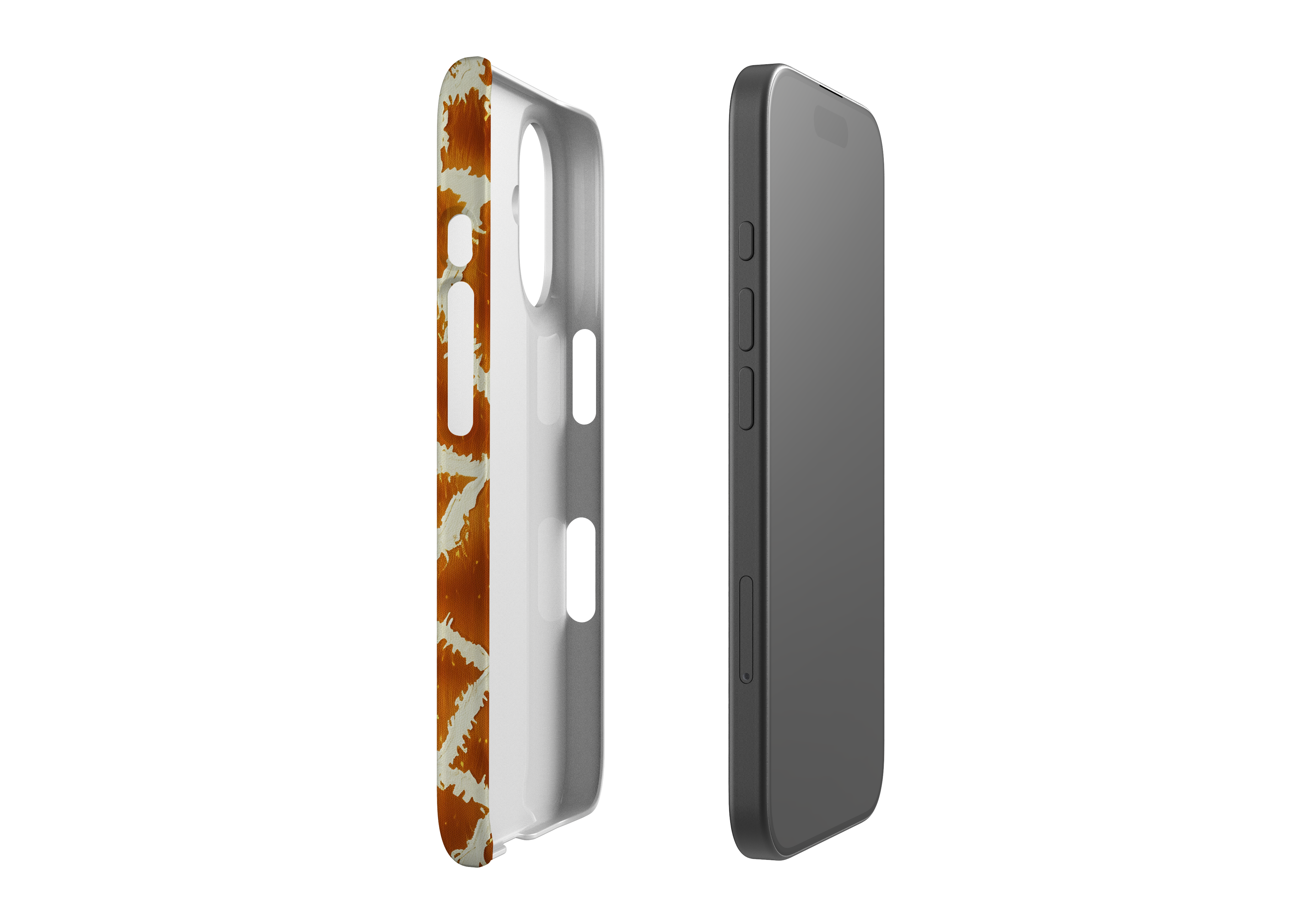 iPhone case, exploded view - Silhouette case.