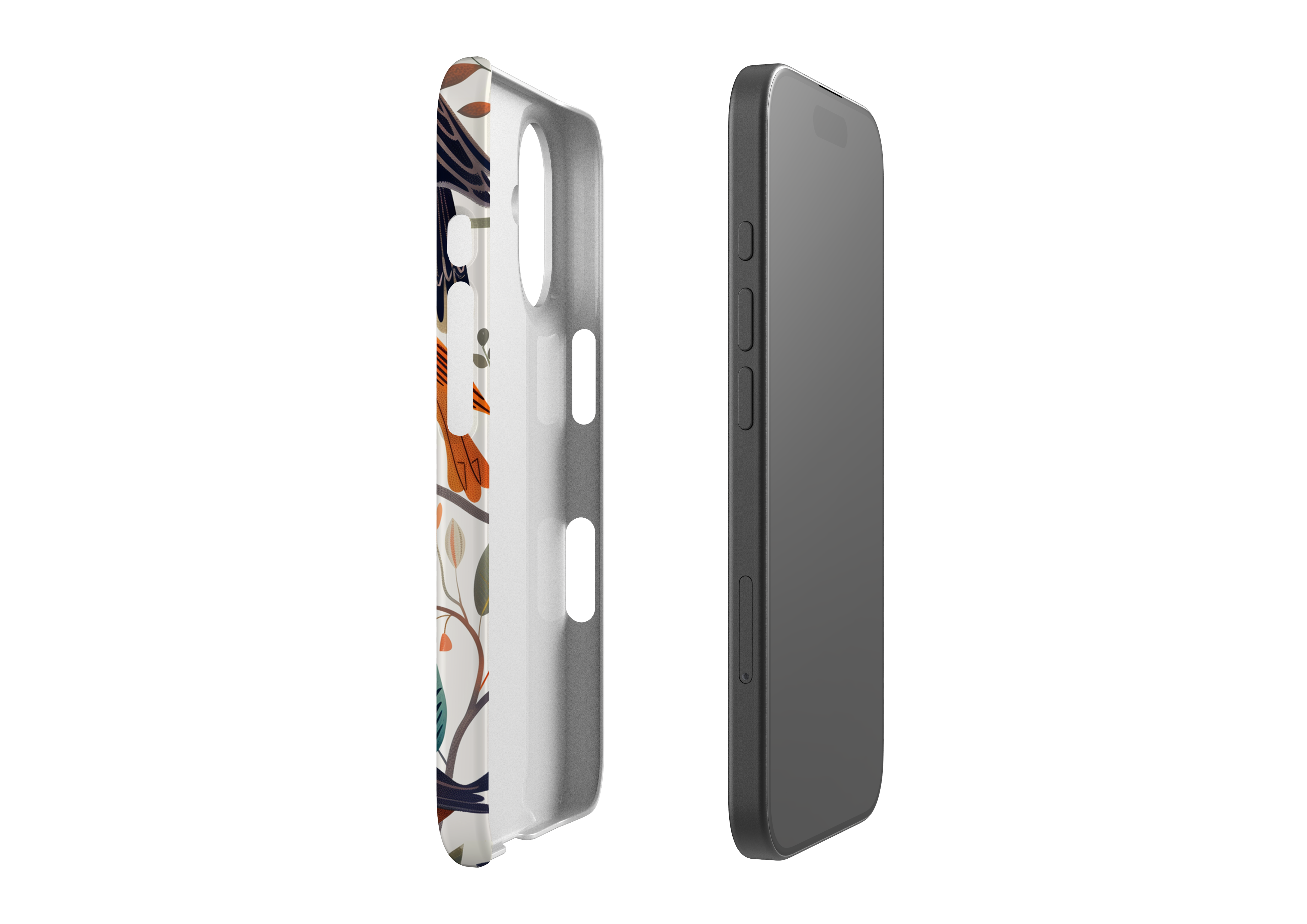 iPhone case, exploded view - Silhouette case.