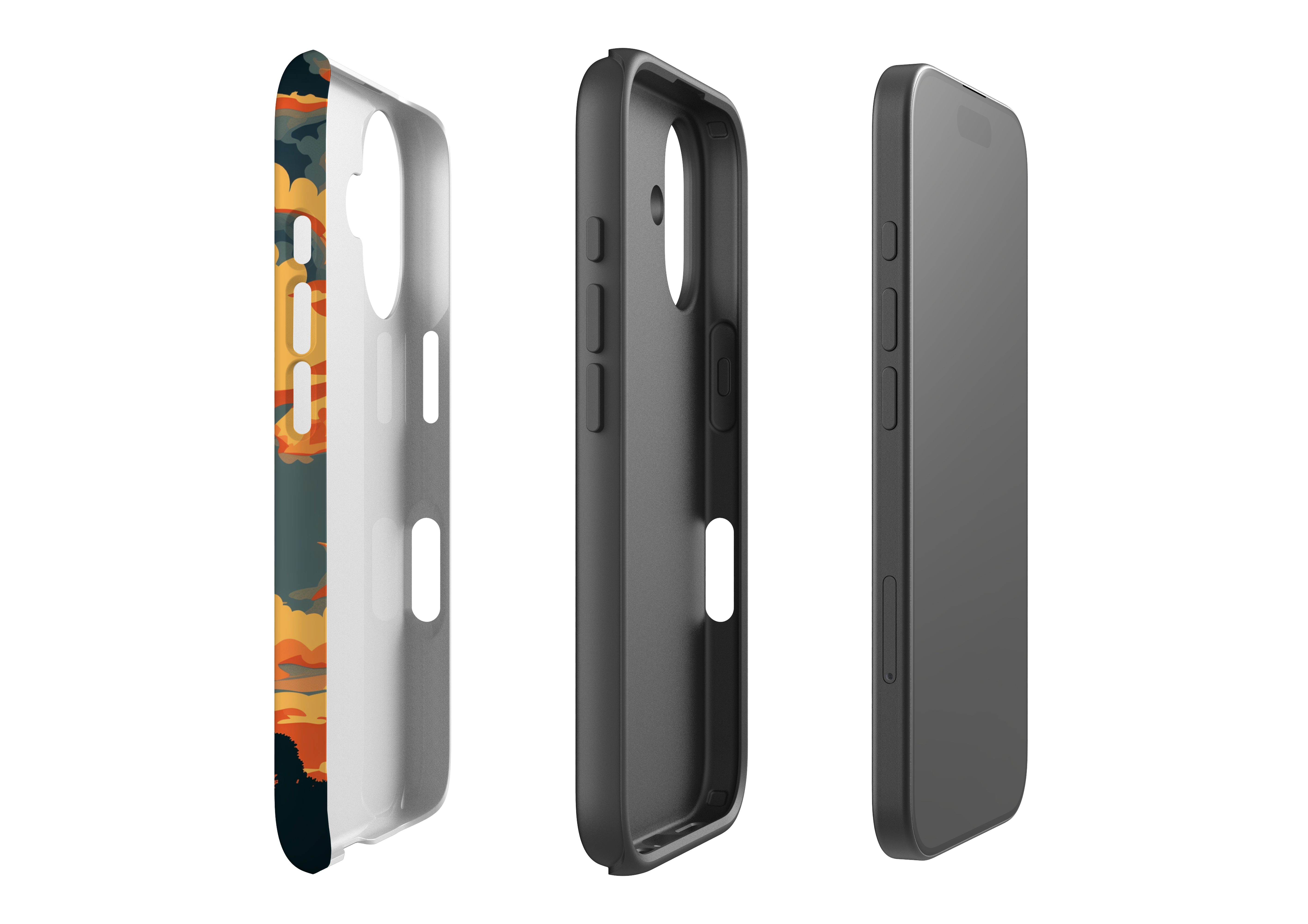 iPhone case, exploded view - Endurance case.