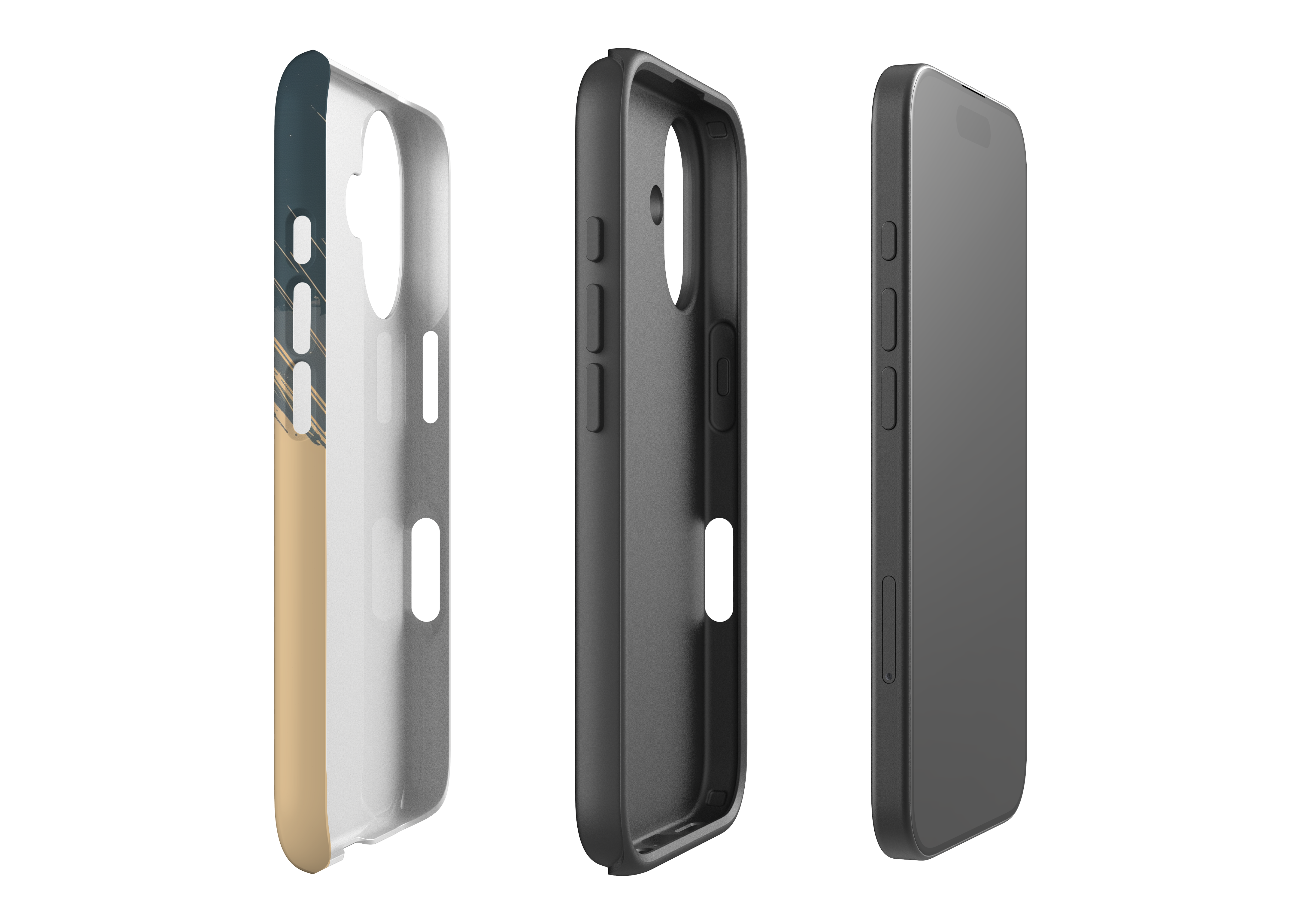 iPhone case, exploded view - Endurance case.