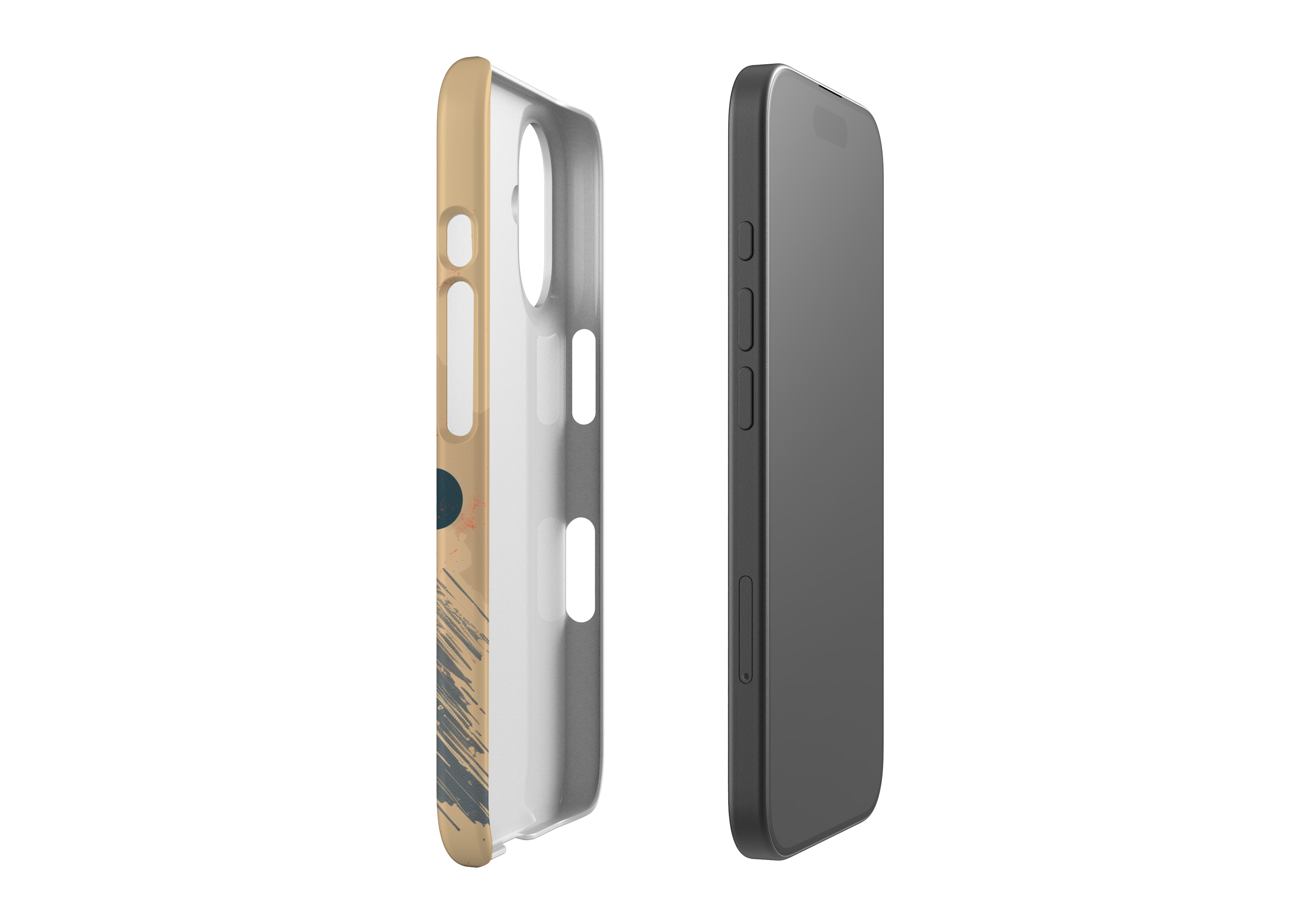 iPhone case, exploded view - Silhouette case.