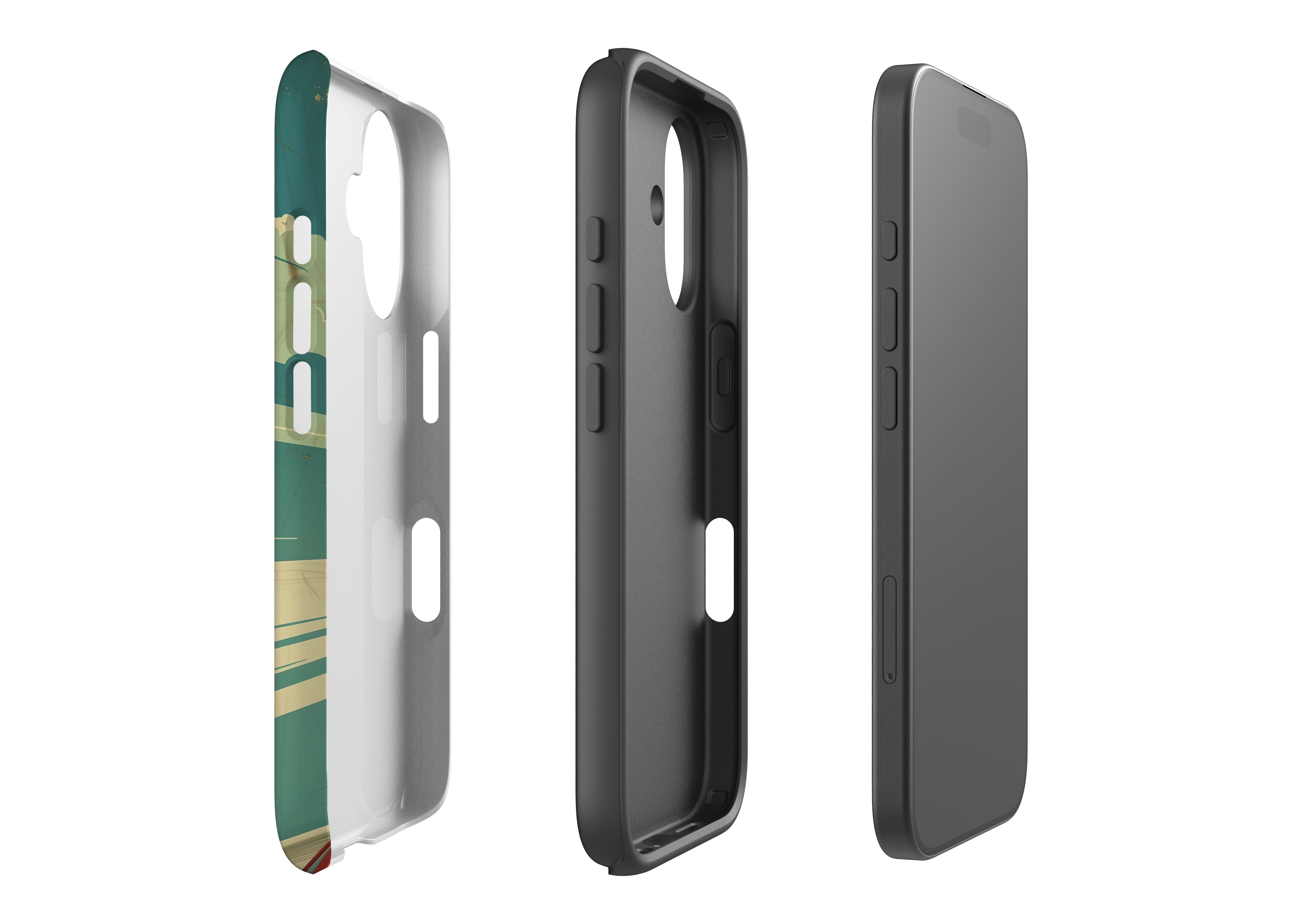 iPhone case, exploded view - Endurance case.