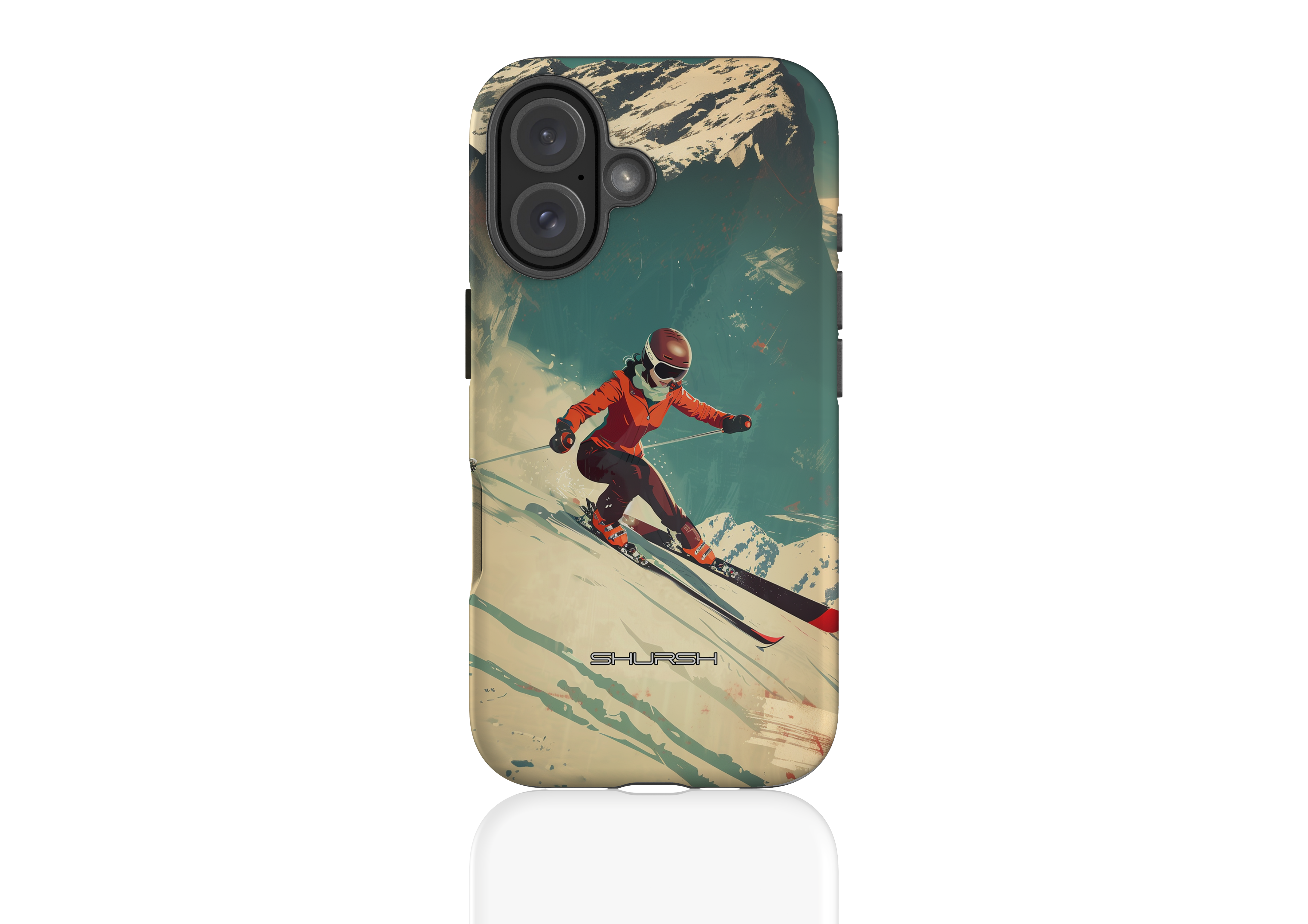 Skier Chick iPhone Case