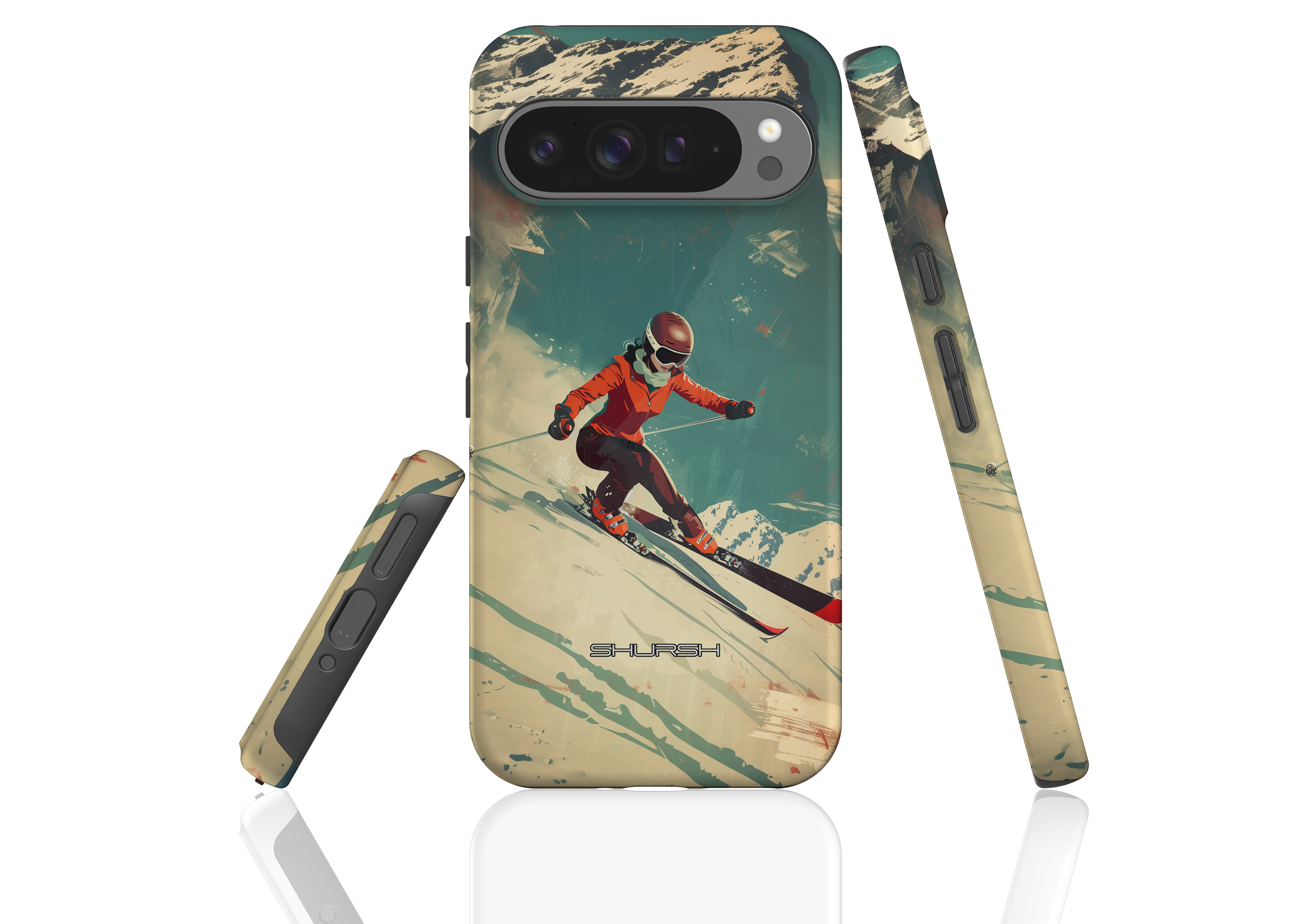 Skier Chick Google Pixel Case