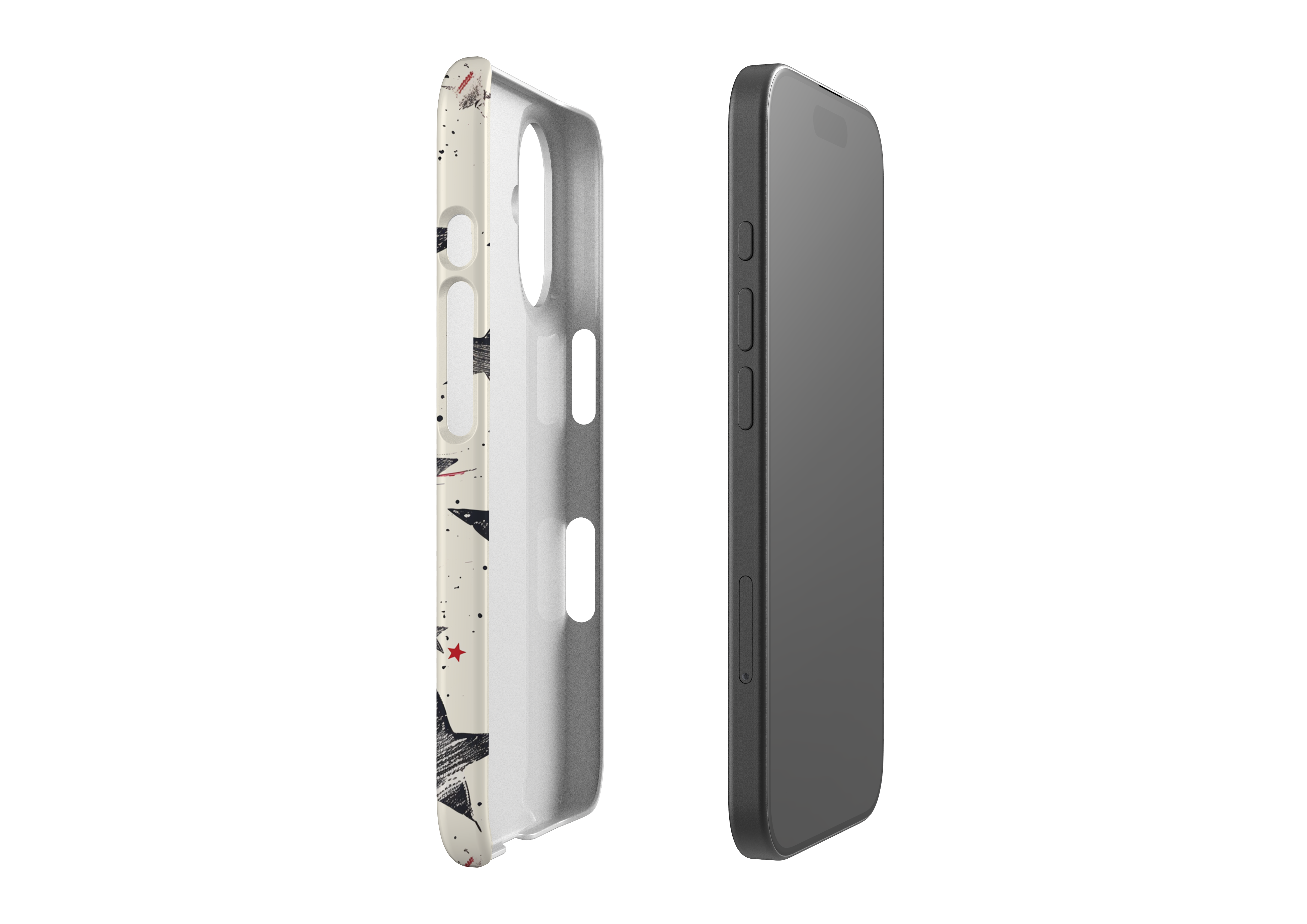 iPhone case, exploded view - Silhouette case.